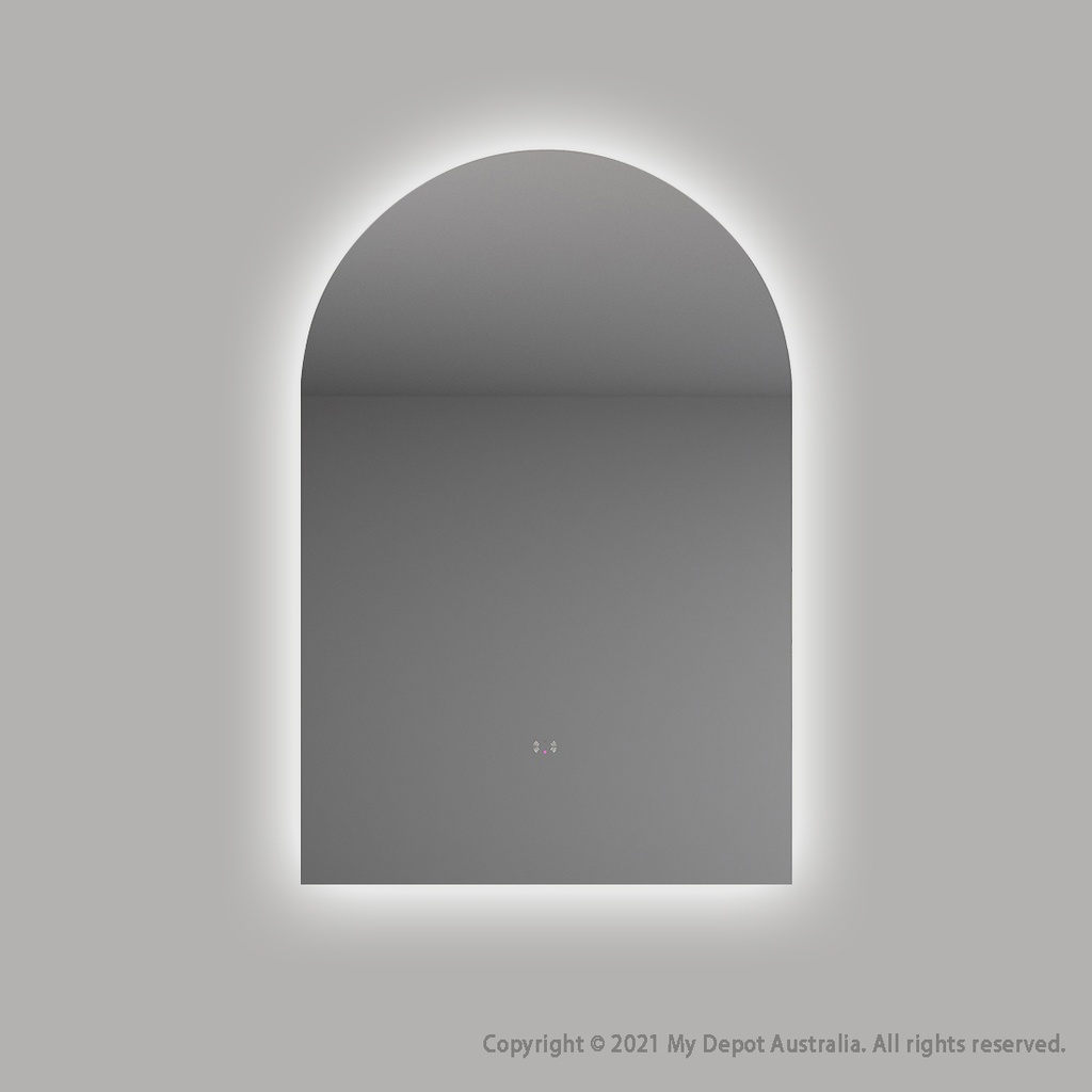 [86129R/AR6090AM Refurb] (Refurbished)600x900mm Alice Arch 3 Color Backlit LED Mirror(Touchless Sensor Switch)