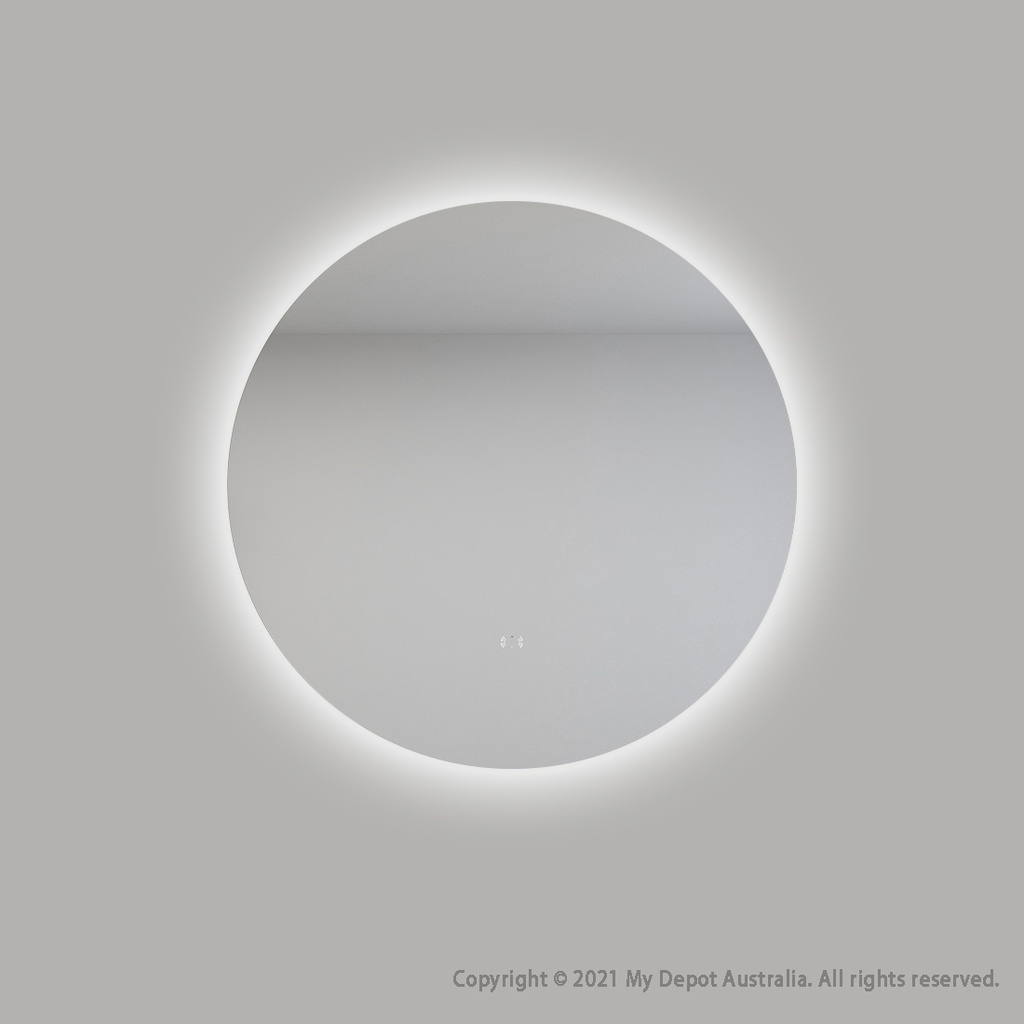 [86126R/UL700BM Refurb] (Refurbished)D700mm Round 3 Color Backlit LED Mirror(Touchless Sensor Switch)