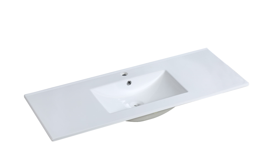 [90106/CT1246] 1200L*460D*180HMM NANA GLOSS WHITE THIN EDGE CERAMIC TOP