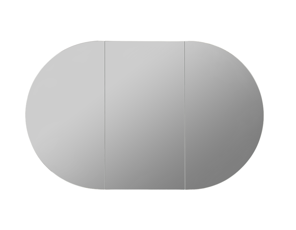 [55972] 1200X750X150mm Matte Black Allison Pill Shaving Cabinet