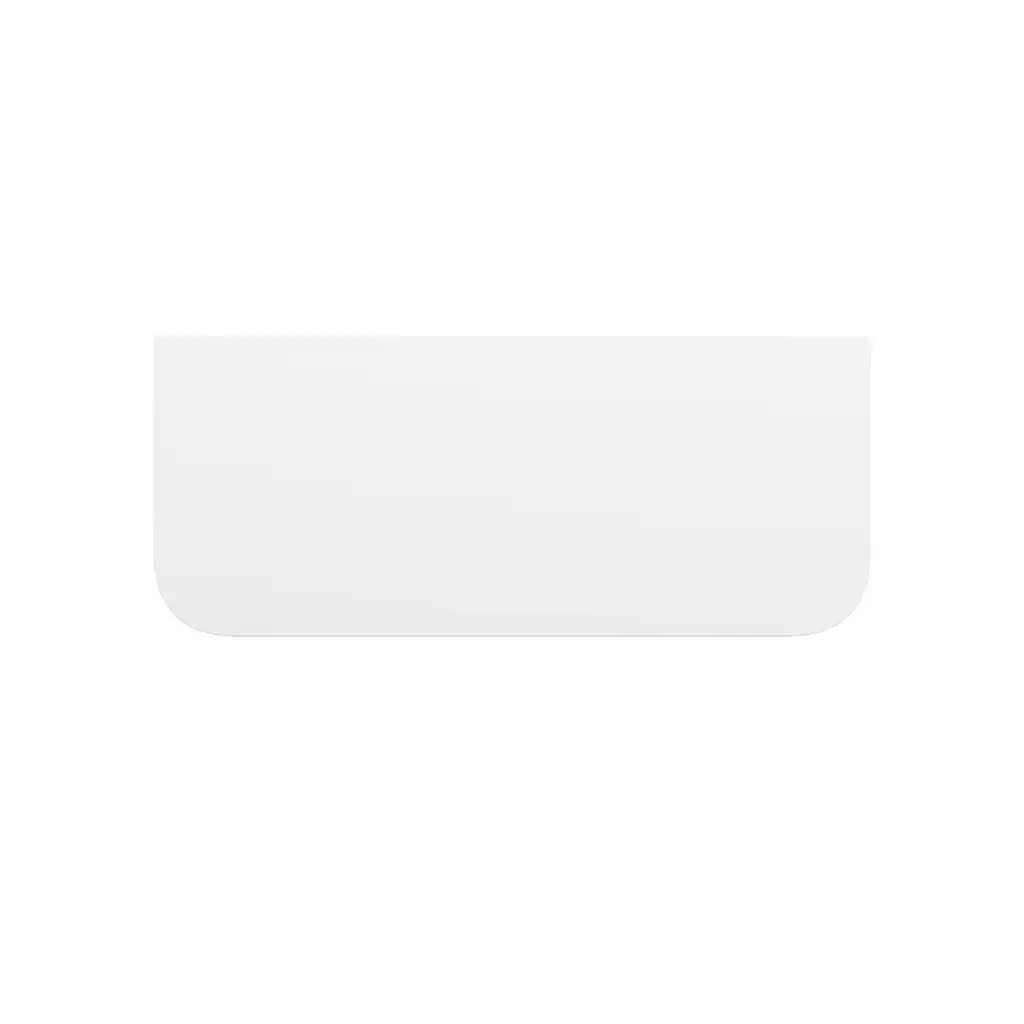 [90213/KC125ST-MW] 1204x503x15mm Matte White Sintered Stone Top Rounded Corner Benchtop