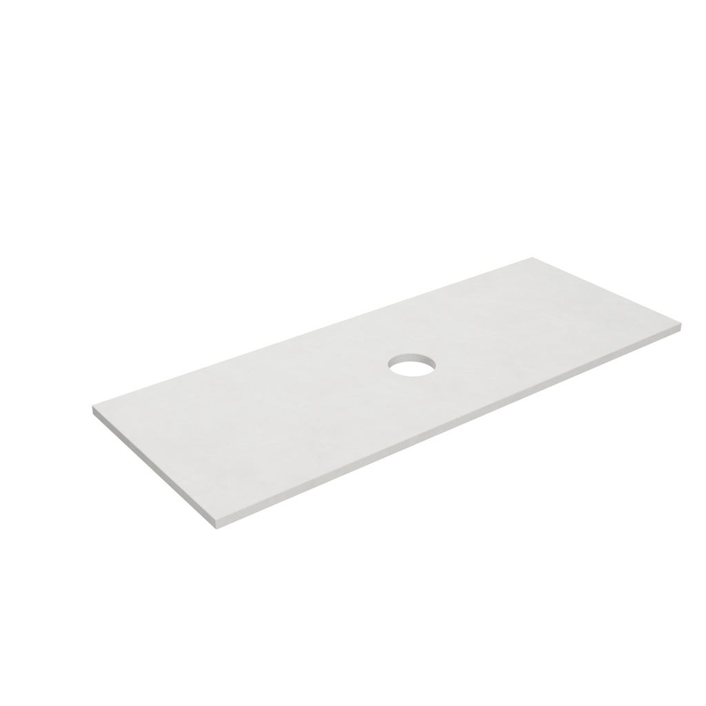 [56107] 1205X465X12mm Matte White Solid Surface Blanco Stone Top