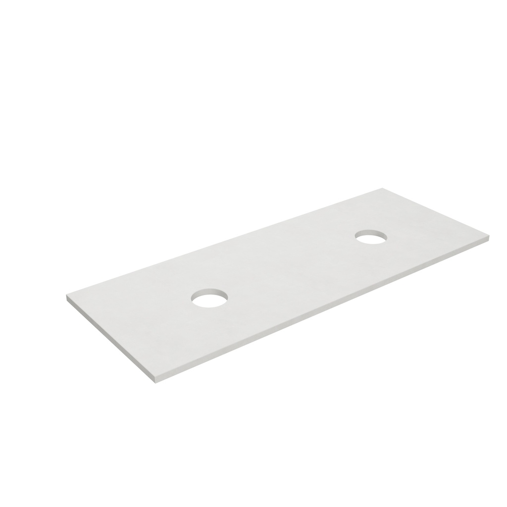 [56109] 1205X465X12mm Matte White Solid Surface Blanco Stone Top