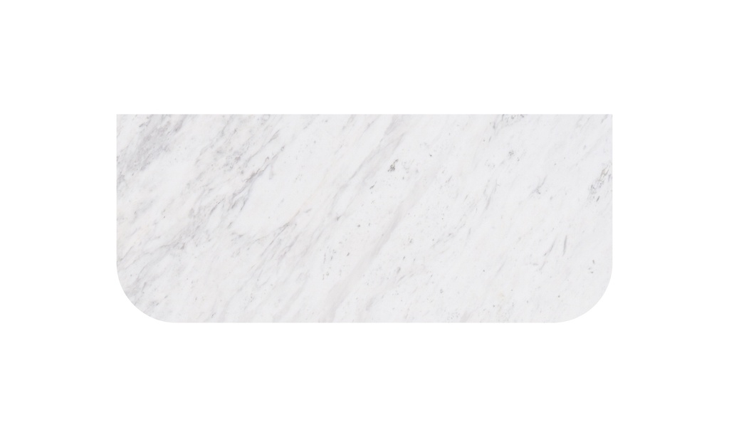 1205X505X18mm Carrara White Marble Curve Stone Top
