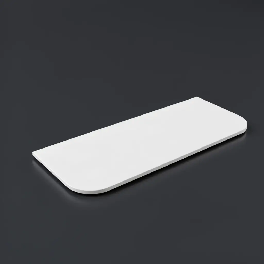 1205X505X20mm Blanco White(WG034) Zero Silica Engineer Curve Stone Top Top