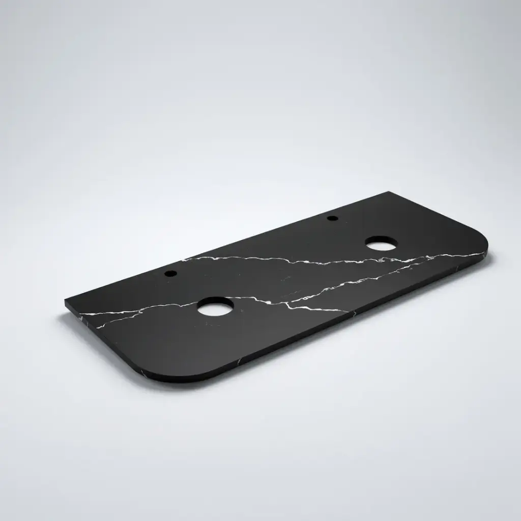 1205X505X20mm Calacatta Night (WG485)Zero Silica Engineer Curve Stone Top