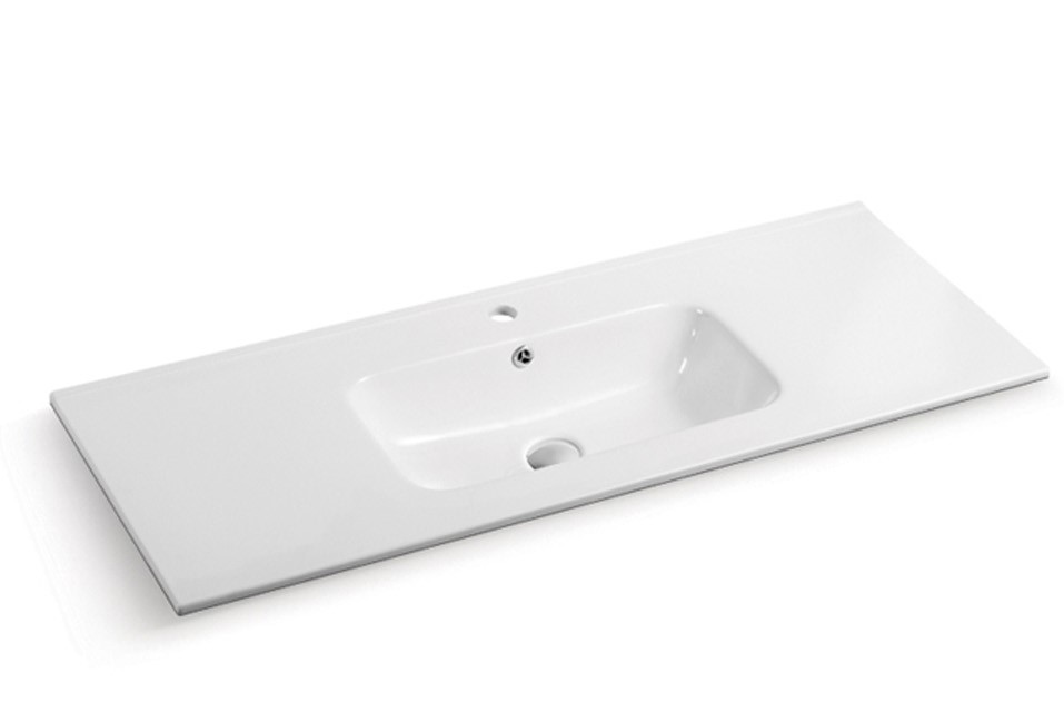 [56295] 1210*460*175mm Gloss White Kliff Fine Ceramic Counter Top