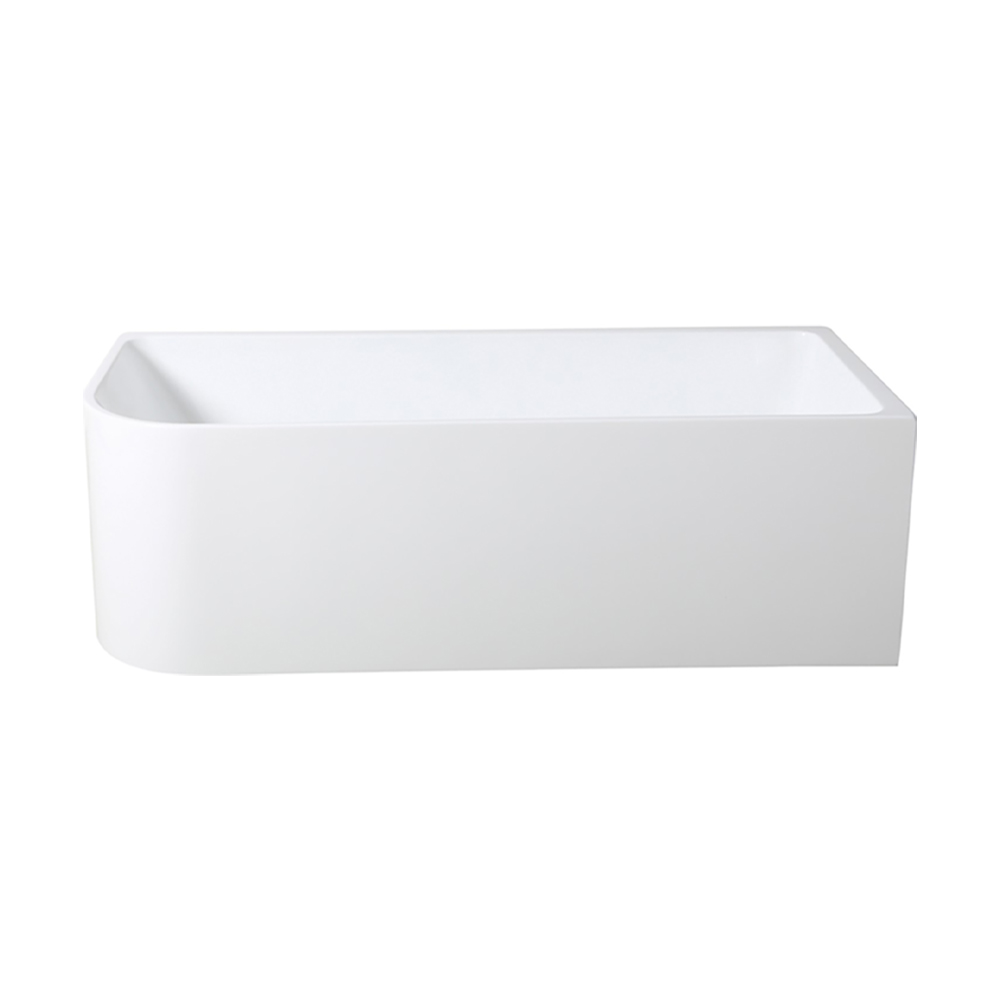 [55620] 1400X730X510mm Gloss White Clayton Free Standing Bath Right Corner None Overflow 40mm Waste+Pipe Supplied