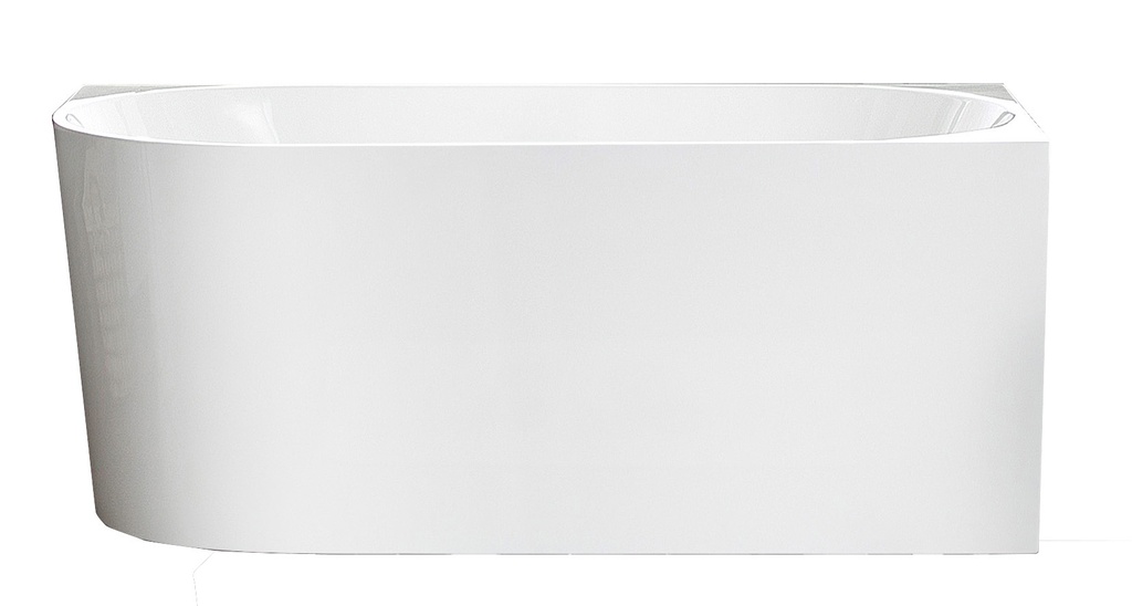 [55627] 1400X750X600mm Gloss White Bingie Skirt Bath Right Coner None Overflow 40mm Waste+Pipe Supplied