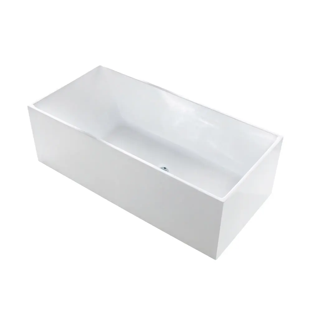 [55610] 1480X710X560mm Gloss White Kliff Multifit Free Standing Bath None Overflow 40mm Waste+Pipe Supplied