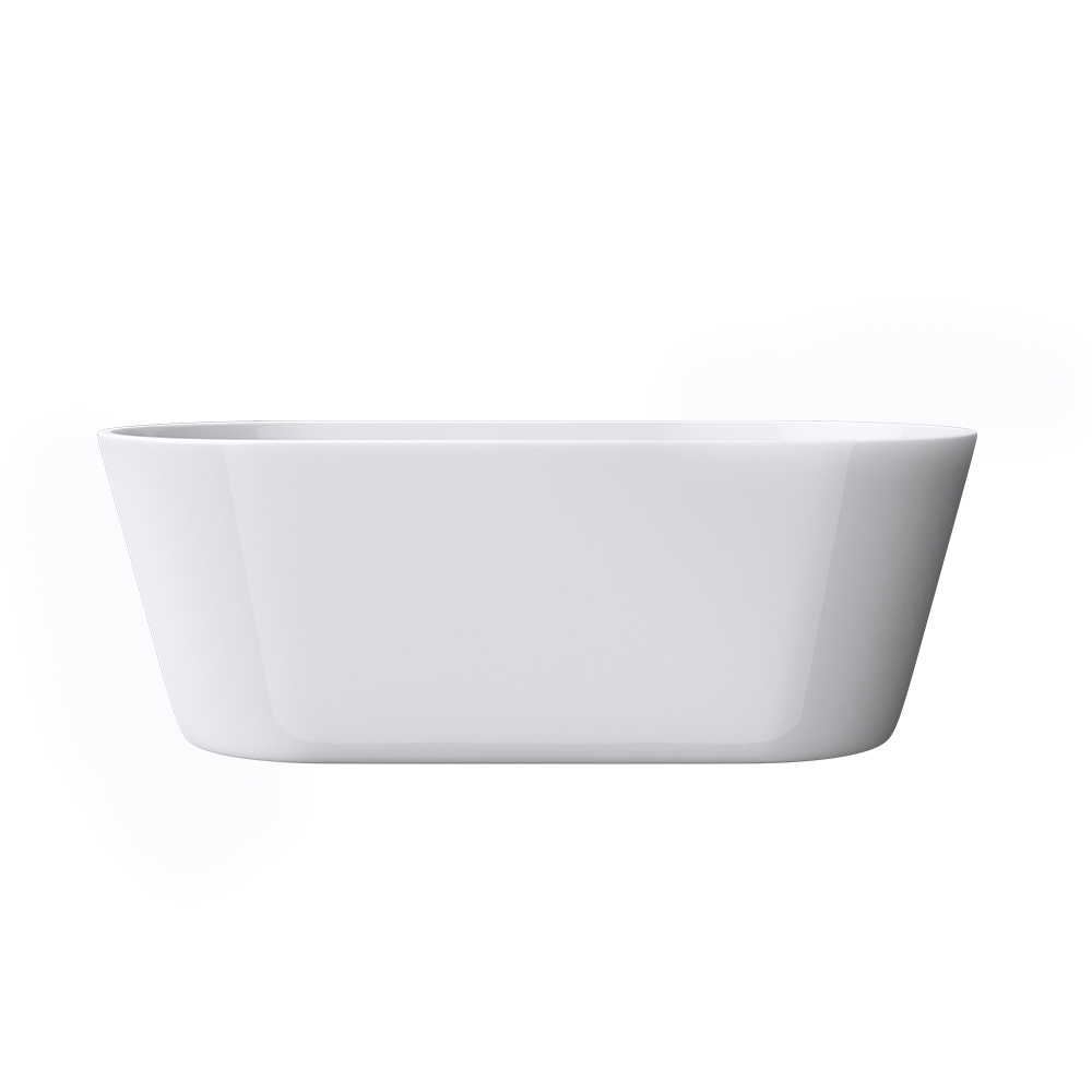 [75114/BT520-1500] 1500mm Round Gloss White Acrylic Free Standing Bathtub