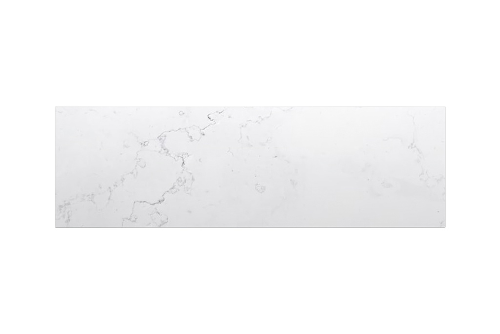[90187/QZ1546ST] 1500x465x20mm Quartz Stone Top Gloss White Marble Look Silica-Free Caesarstone Benchtop