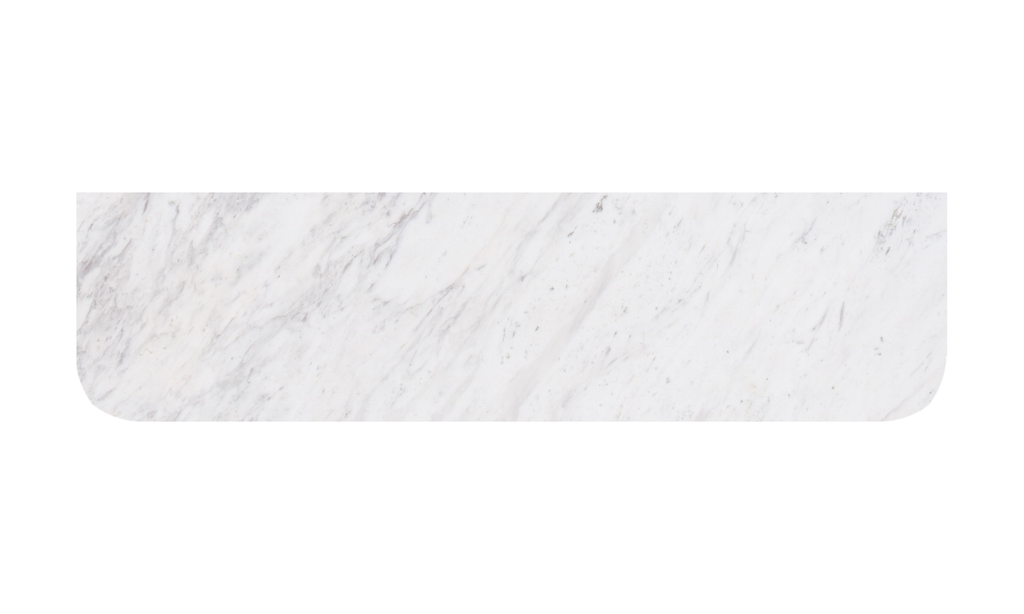 [56349] 1505X505X18mm Carrara White Marble Curve Stone Top