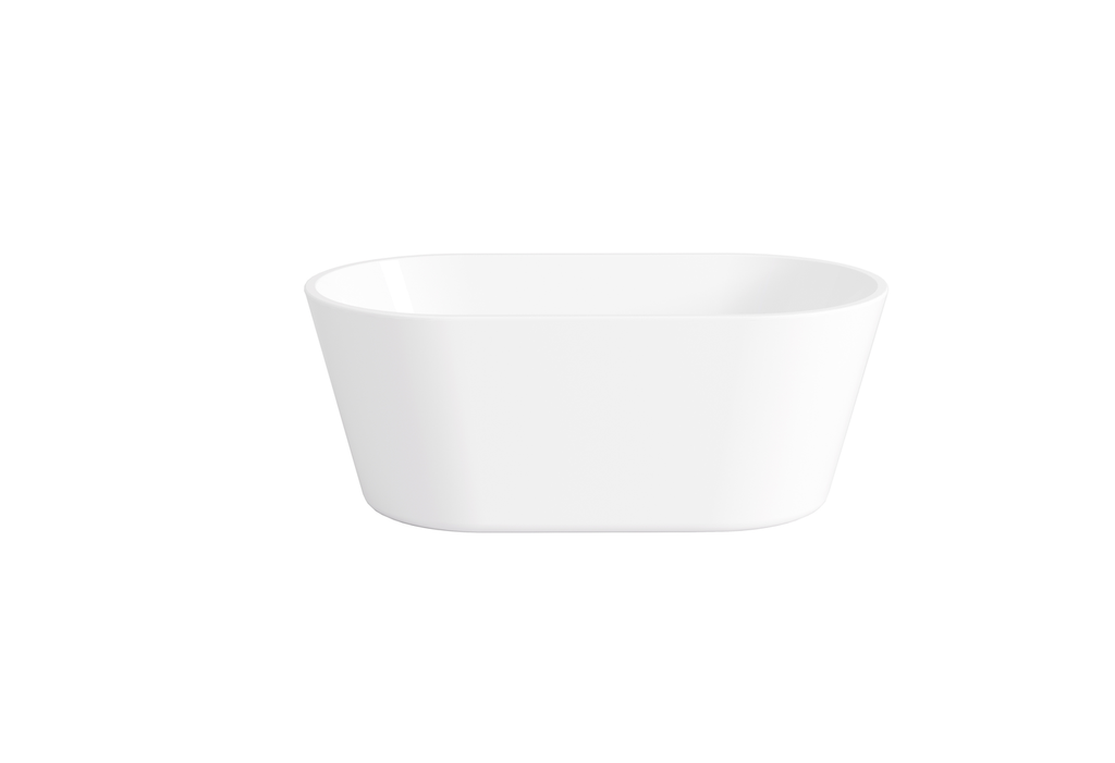 [55580] 1700X800X600 Gloss White Agena Acylic Free Standing Bathtub No Overflow,Chrome Waste And Pipe Included