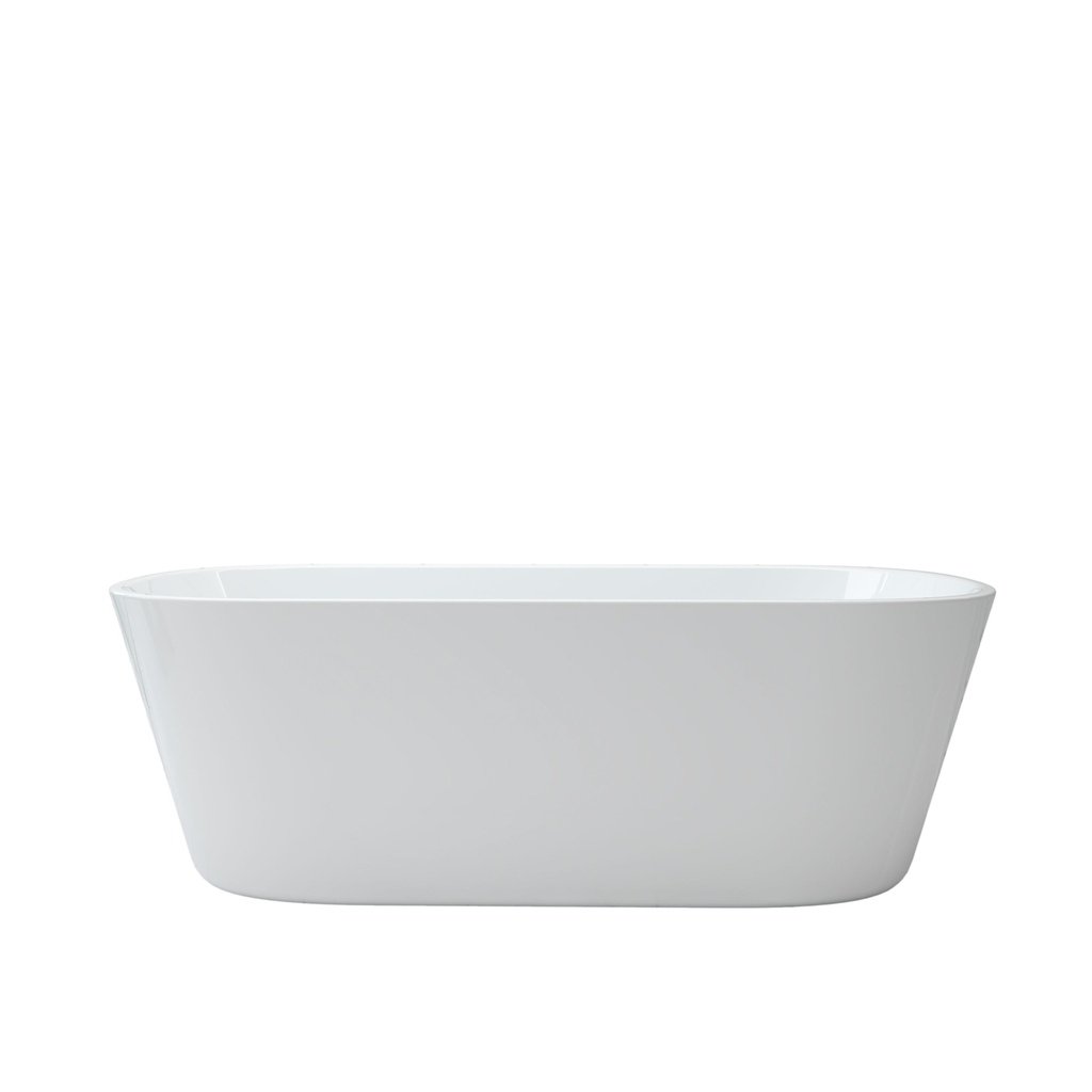 [75115/BT520-1700] 1700mm Round Gloss White Acrylic Free Standing Bathtub