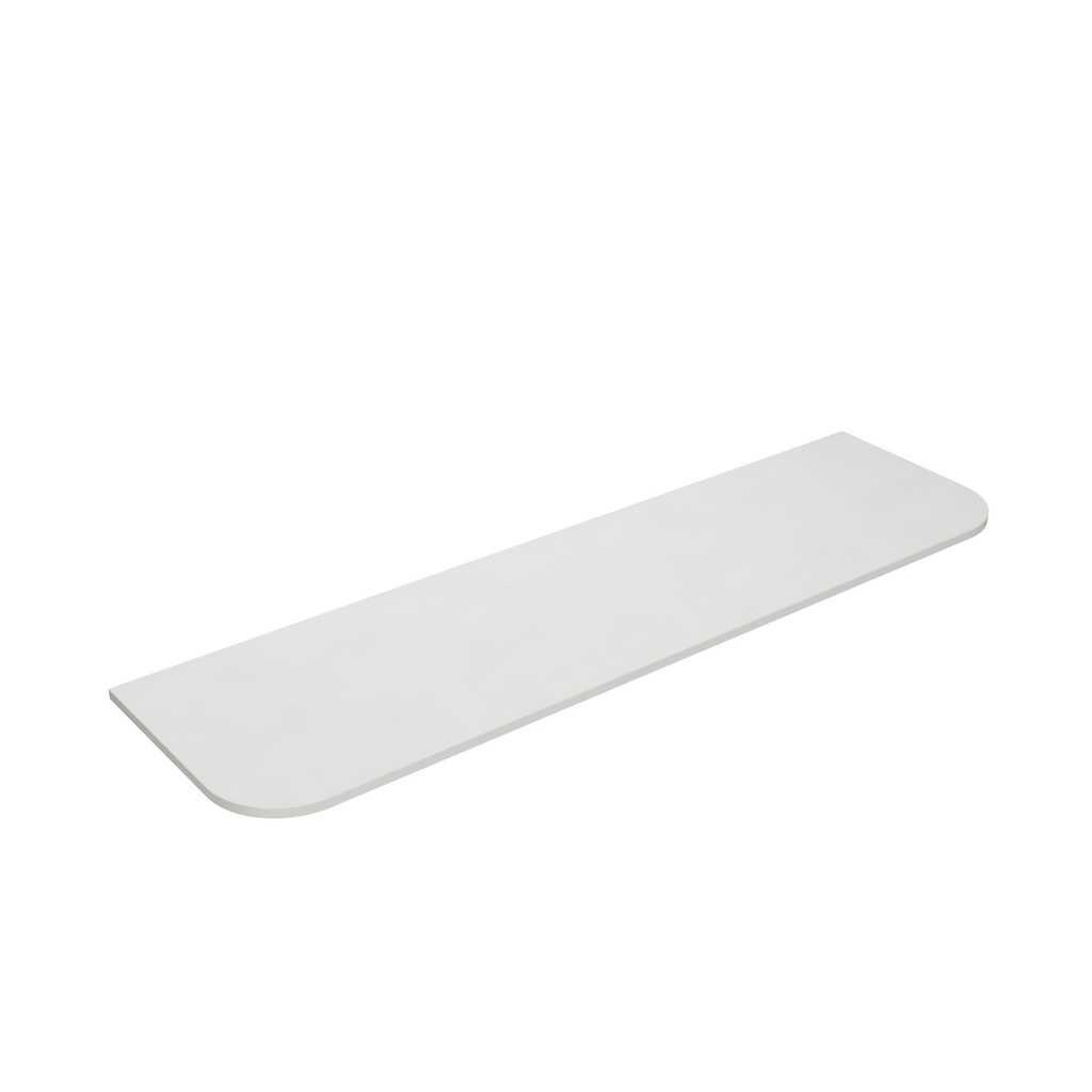 [56415] 1805X505X20mm Blanco White(WG034) Zero Silica Engineer Curve Stone Top Top