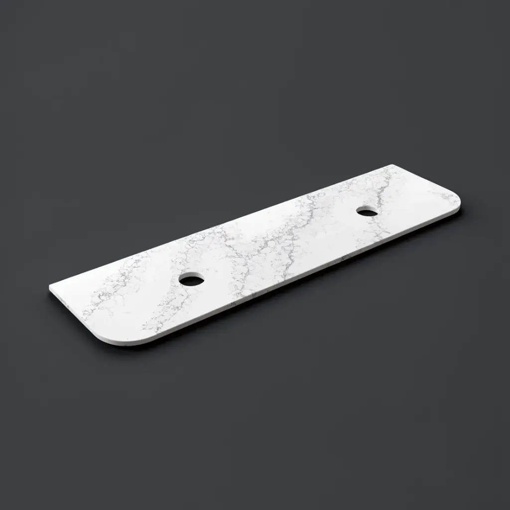 [56378] 1805X505X20mm Calacatta White (WG486) Zero Silica Engineer Curve Stone Top