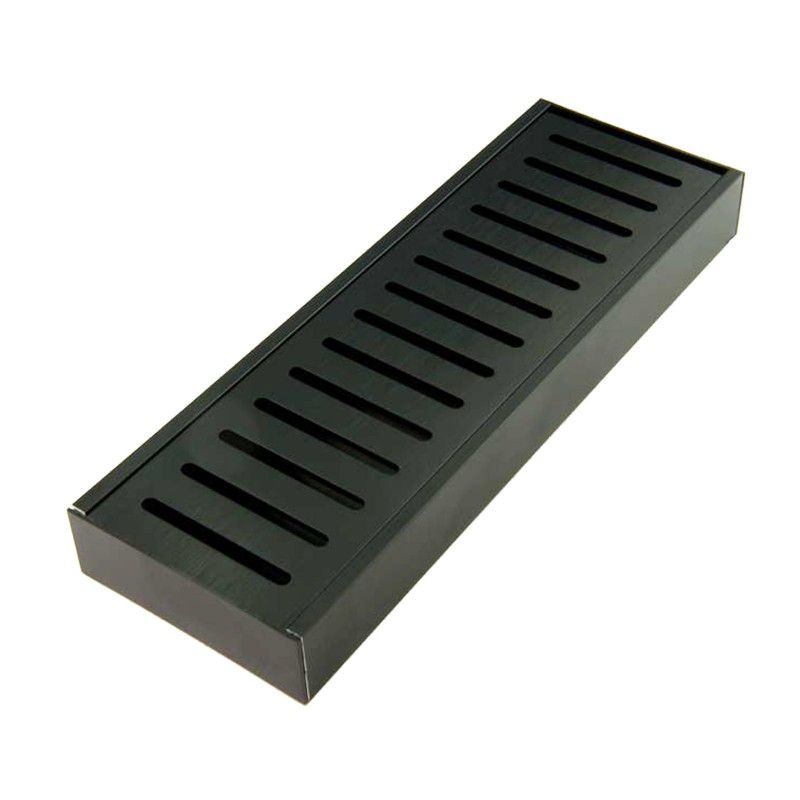 [41440] 300-5600mm Lauxes Aluminium Midnight Floor Grate Drain Any Size Indoor