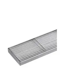 [55743] 3000*100*21mm Electroplated Silver Grills Drain No Outlet