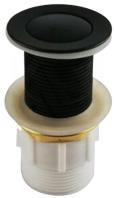 [50273] 32/40mm Matt Black Solid Brass Basin Pop Up Waste NO Overflow