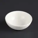 320*320*140mm Round Gloss White Ceramic Above Counter Basin Non-overflow