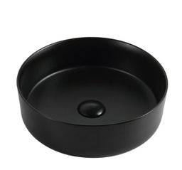 [50043] 355*355*120mm Matt Black Above Counter Round Basin