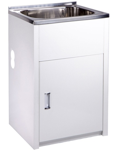 [43077] 35L Laundry Tub with Cabinet with Side Hole(35L - Colorbond)