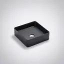 360*360*110mm Etna Nero Grey Above Counter Square Basin