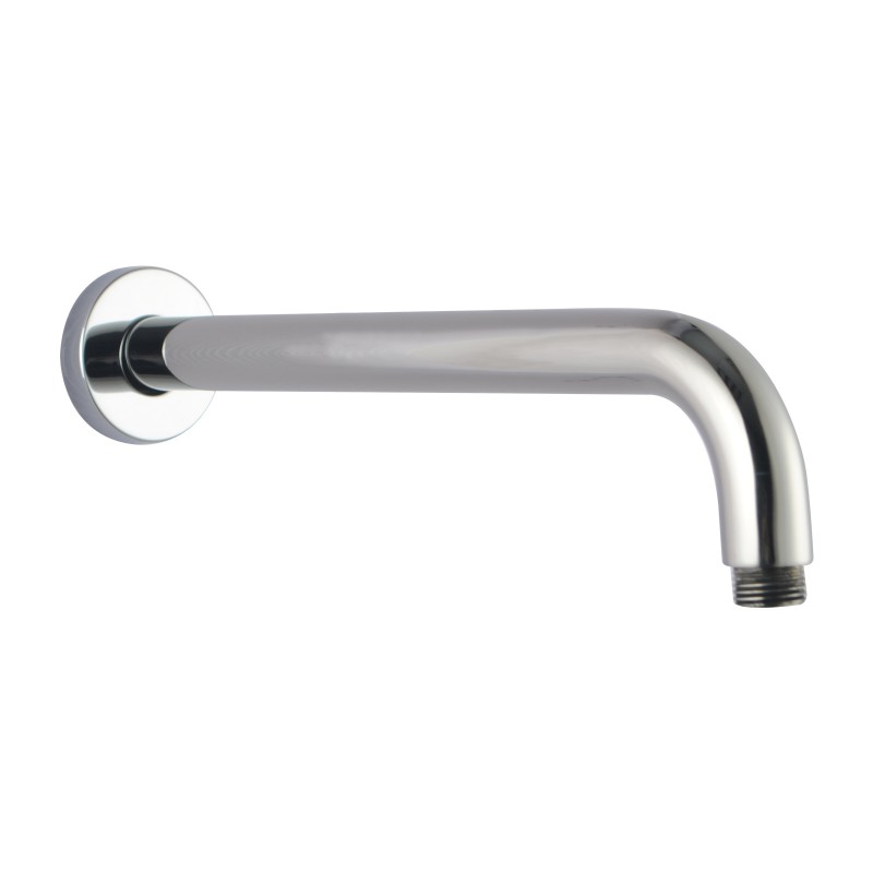 [40375] 400mm Chrome Round Wall Straight Shower Arm
