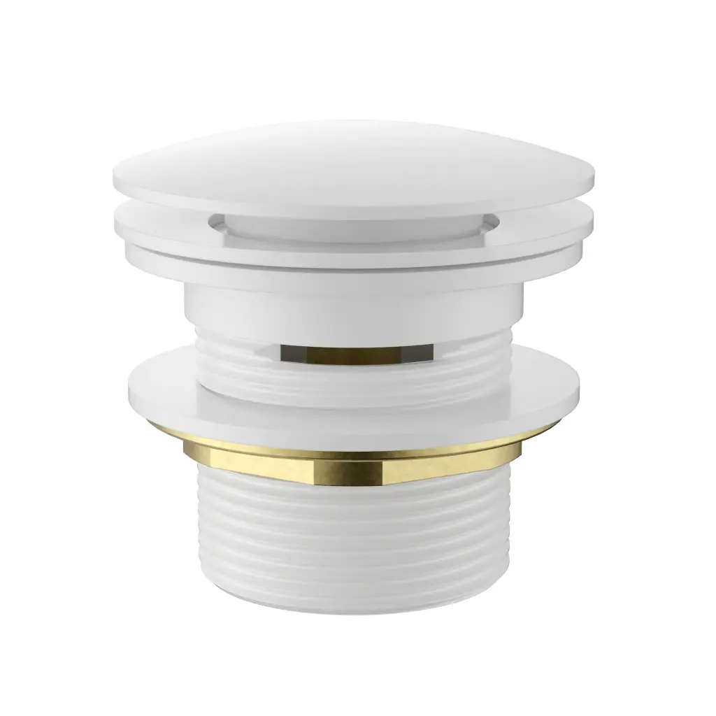 [44758] 40mm Bath Pop-Up Plug With Removabel Waste With Overflow Gross White