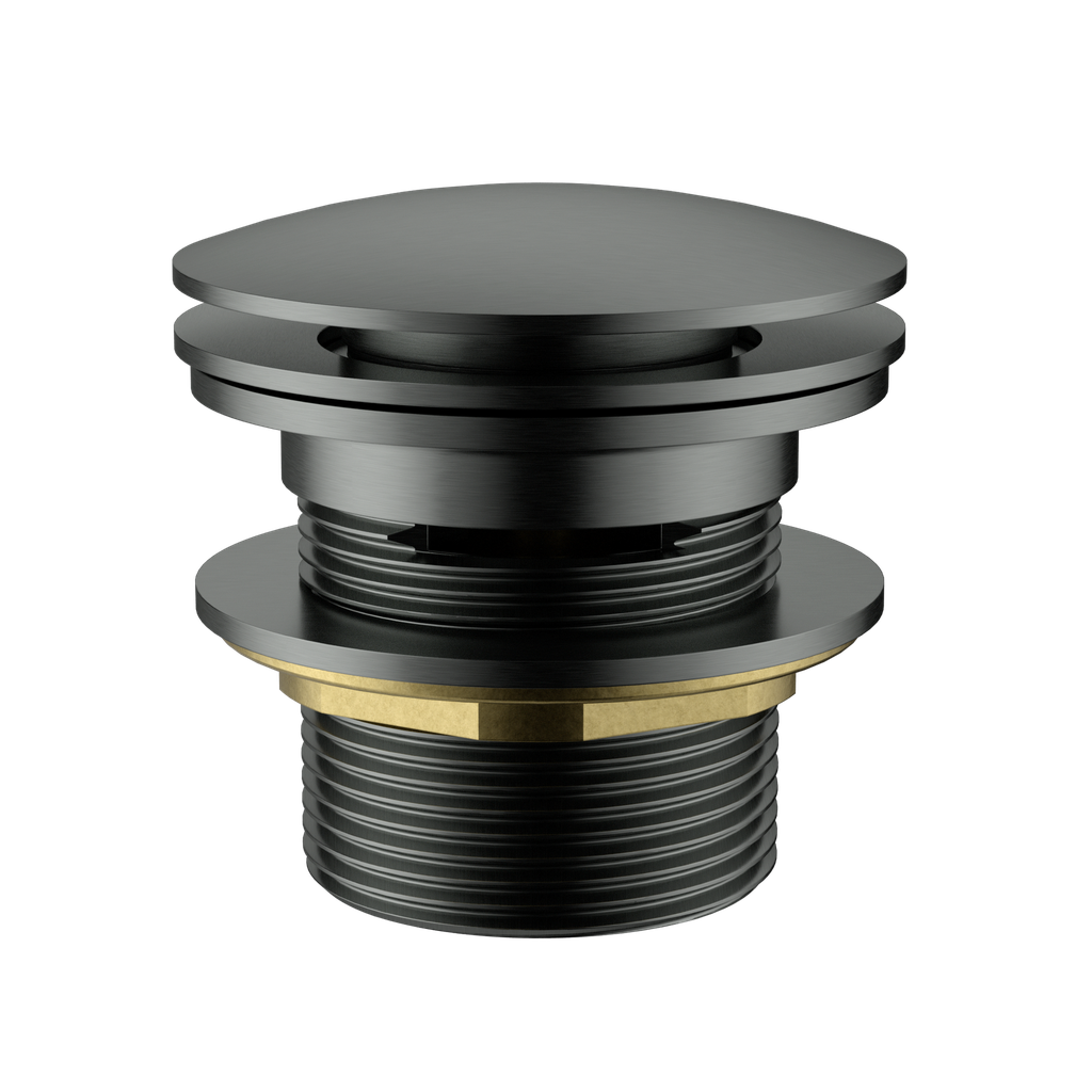 40mm Bath Pop-Up Plug With Removabel Waste With Overflow Gun Metal