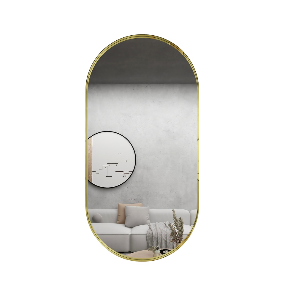 [85041/YO4590BZ] 450*900mm Bronze Framed Oval Mirror