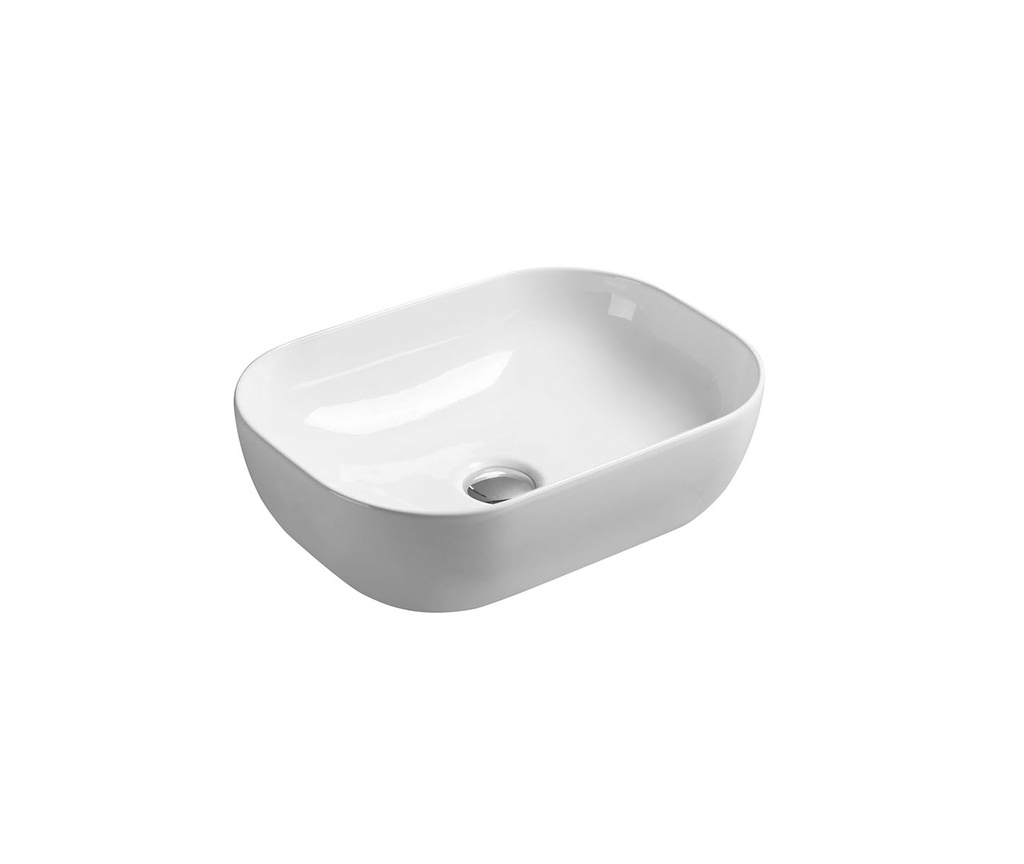 [55435] 460*325*137mm Gloss White Ellips Fine Ceramic Above Counter Basins Non Overflow,32mm Waste