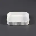 500*350*120mm Gloss White Japserfluted Solid Surface Above Counter Basin 32mm Waste