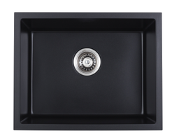 [44626] 560*445*210mm Cora Black Undermount Granite Sink