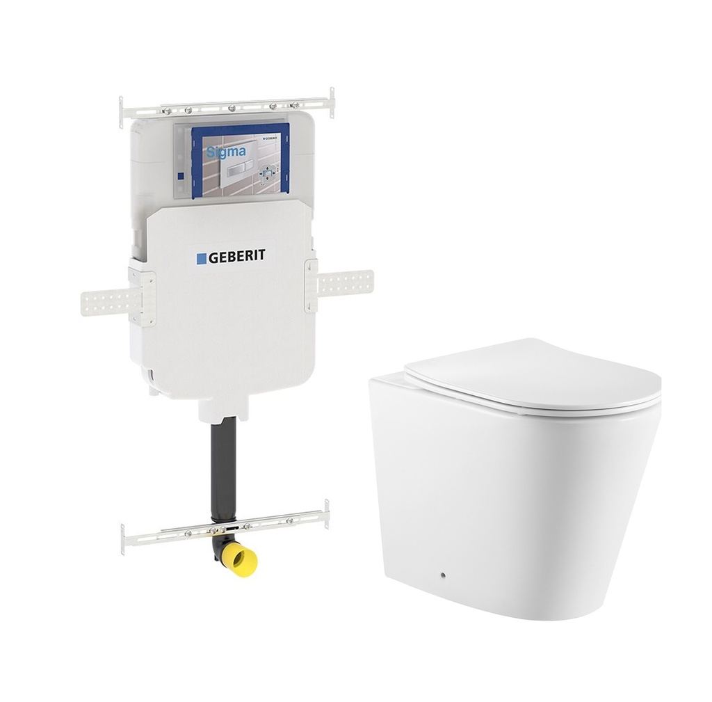 [56164] 560X365X420mm Agena Geberit Inwall Floor Toilet Suite Pan