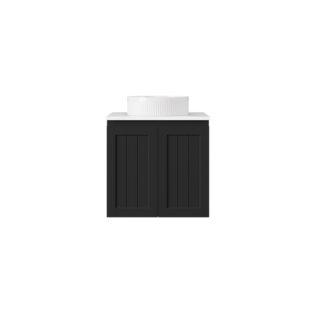 [56750] 590*455*560mm Matte Black Archill Federation Wall Hung Ensuite PVC Cabinet