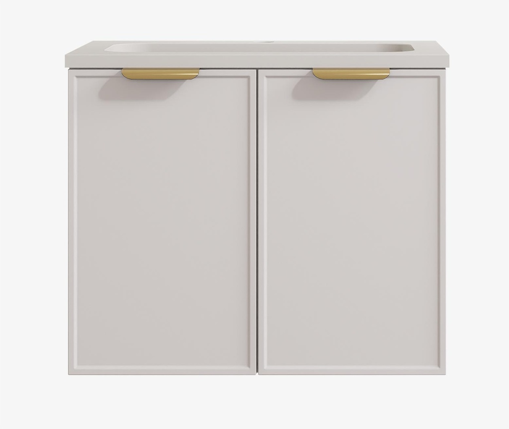 [56452] 590*455*560mm Matte White Madura Federation Wall Hung PVC Cabinet