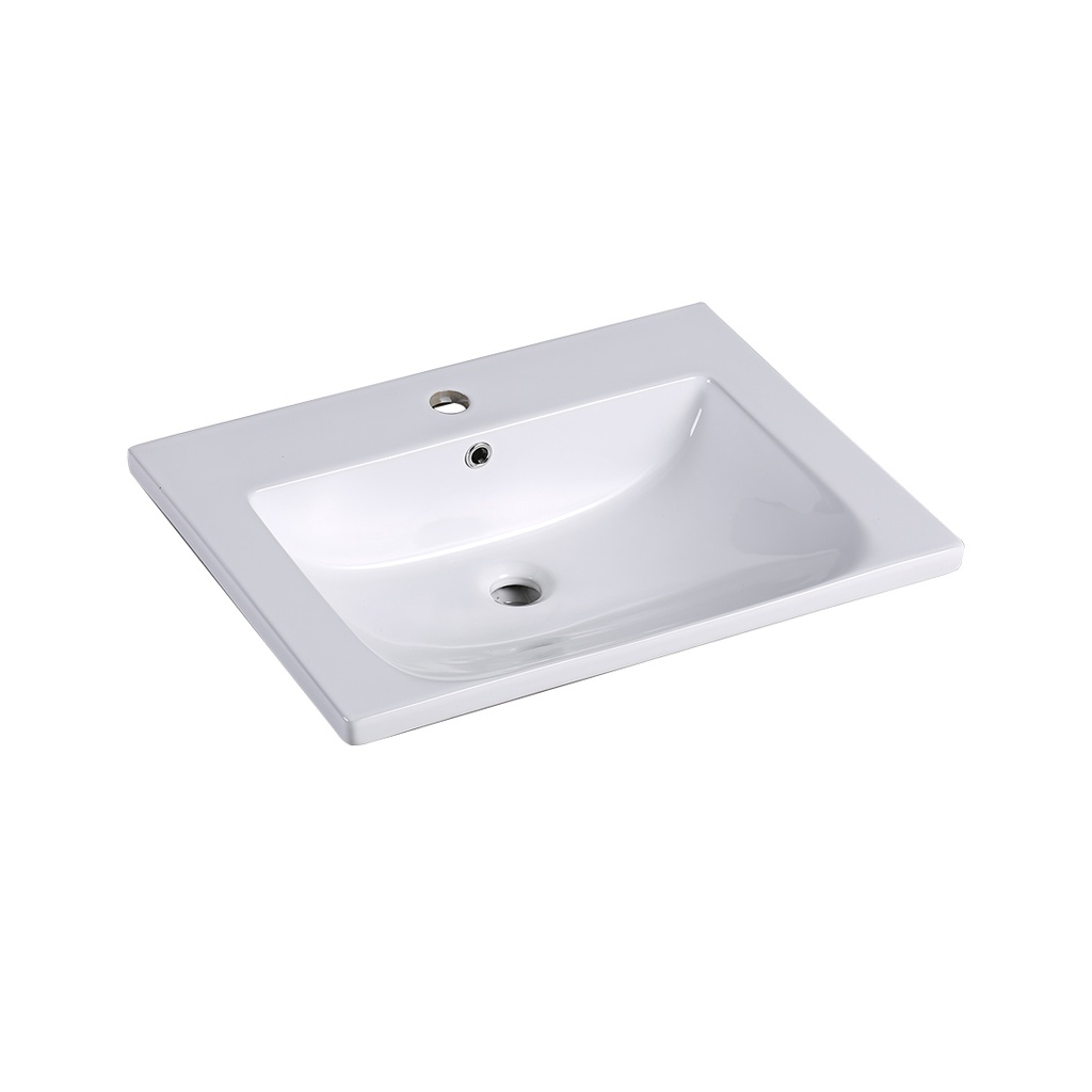 [90142/NM-600] 600*460*165mm Eden D Shape Basin Ceramic Top