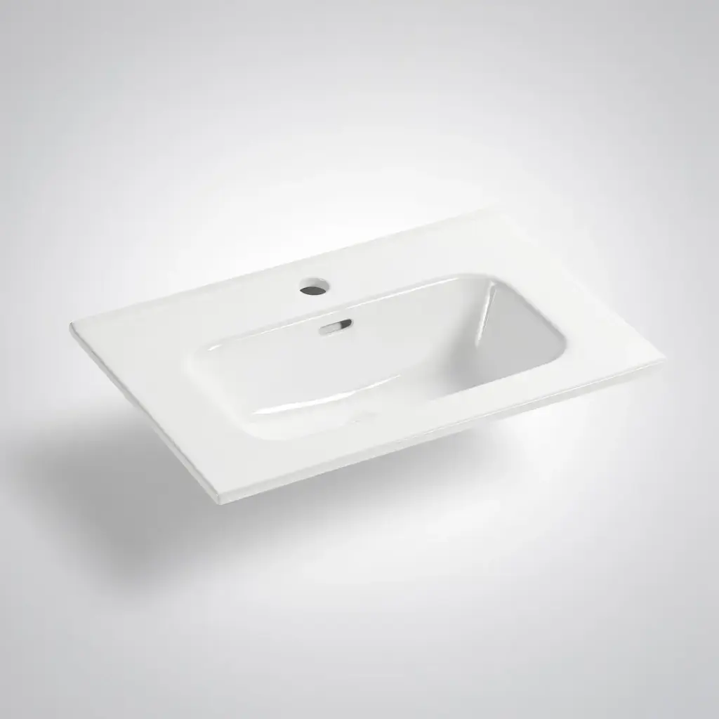 [90146/NT-600] 600*460*165mm Ora Basin Thin Edge Ceramic Top