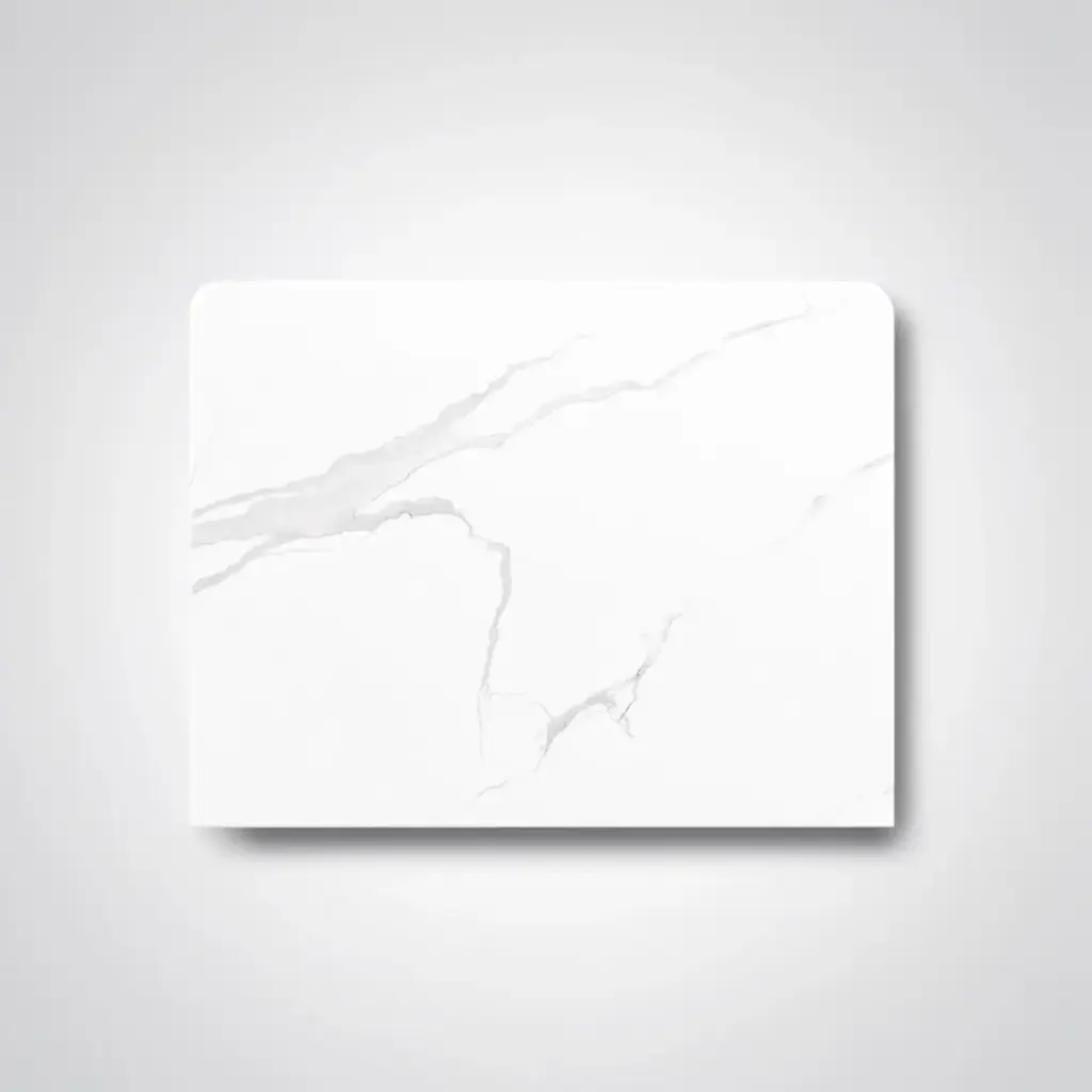 [90156/WM6046ST] 600*465*15mm White Marble Look Sintered Stone Top Benchtop