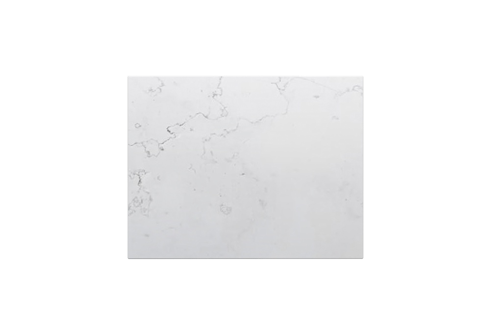 [90183/QZ6046ST] 600x465x20mm Quartz Stone Top Gloss White Marble Look Silica-Free Caesarstone Benchtop