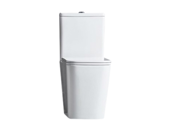 [50342] 605*340*810mm Enox Back To Wall Toilet Suite Rimless With Slim Uf Seat Cover With Universal Inlet Cistern T1