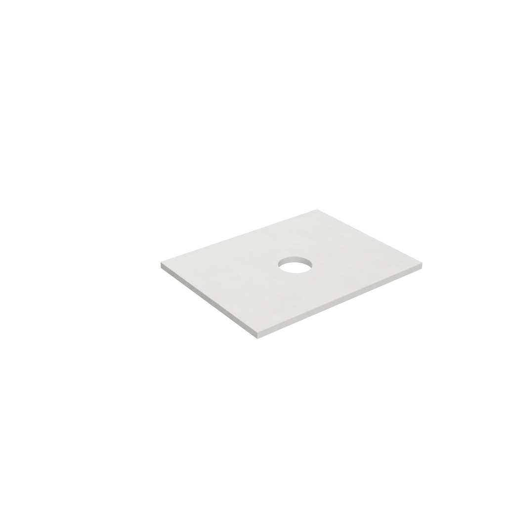 [56104] 605X465X12mm Matte White Solid Surface Blanco Stone Top