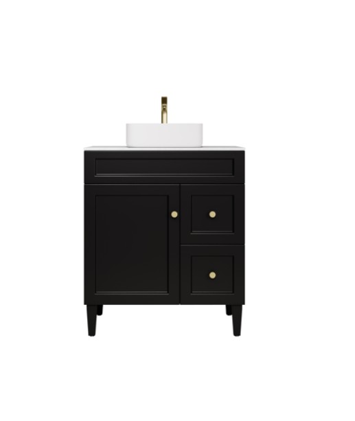 [56498] 740X455X860 Matte Black Harold Federation Free Standing PVC Cabinet,Right Hand Drawers