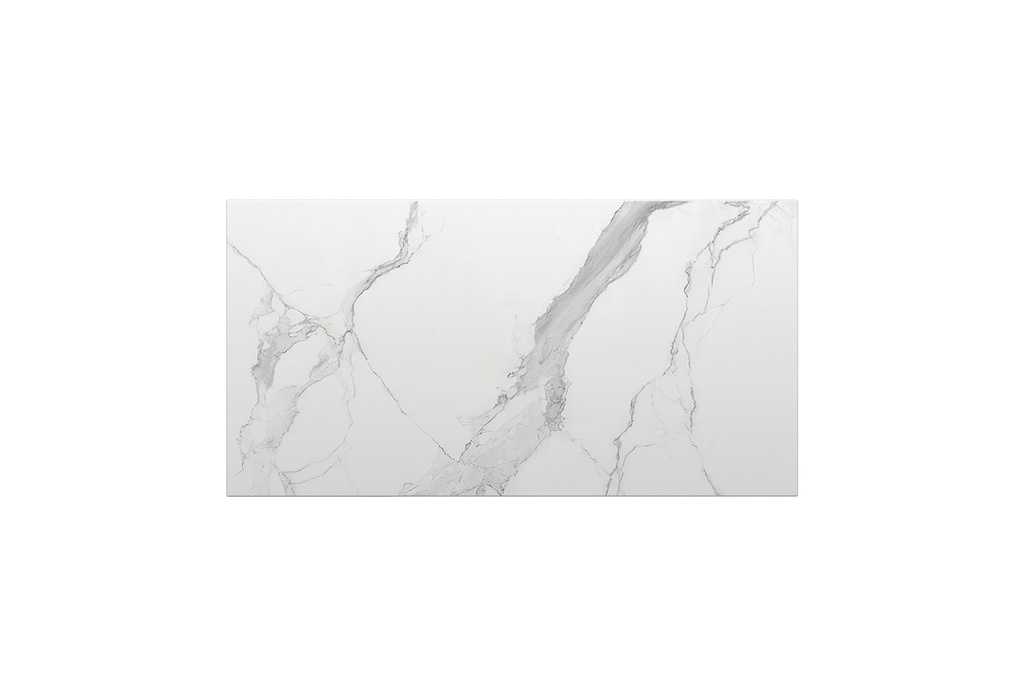 [90175/K739ST-WM] 752x390x15mm White Marble Look Sintered Stone Top Matte Finish Benchtop