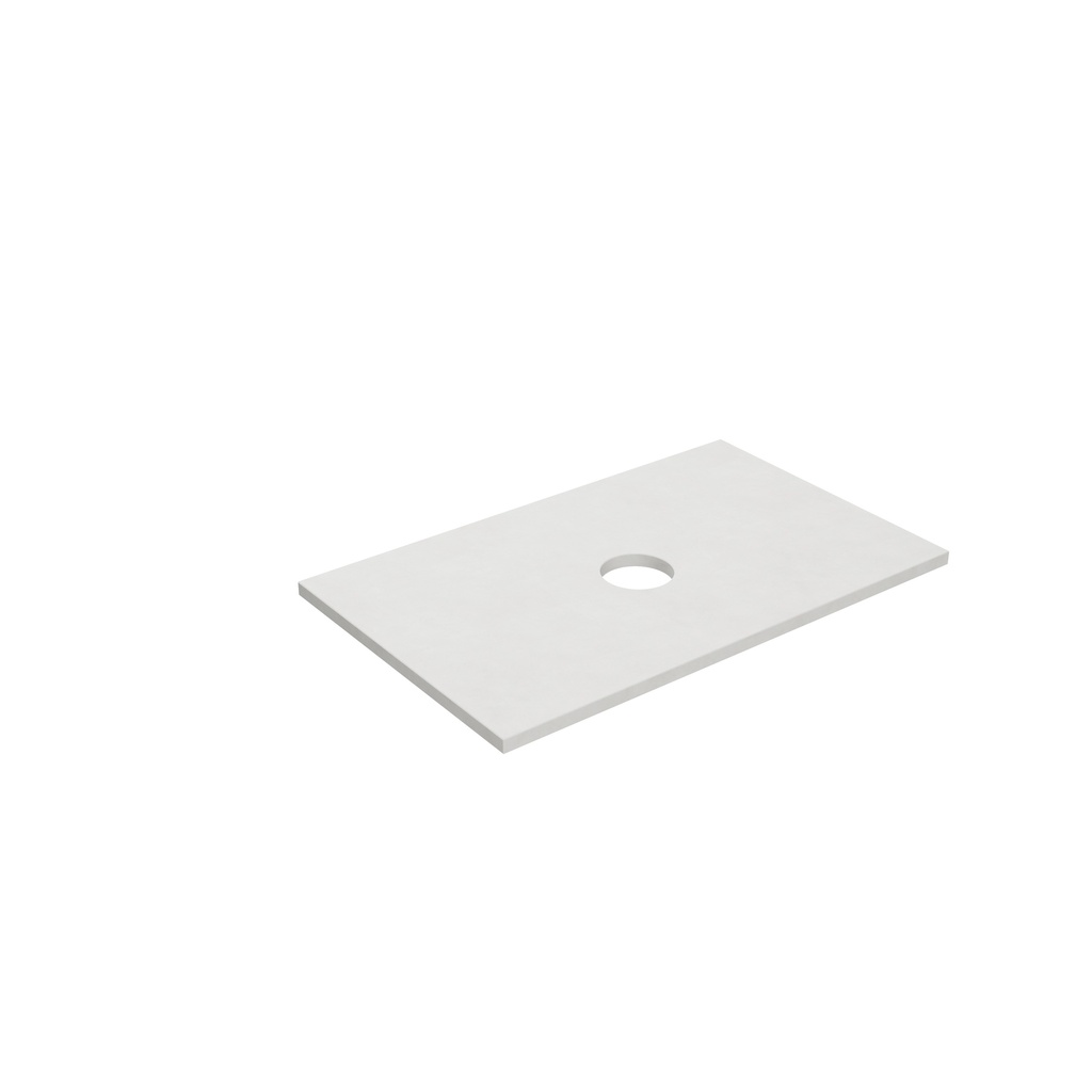 [56105] 755X465X12mm Matte White Solid Surface Blanco Stone Top