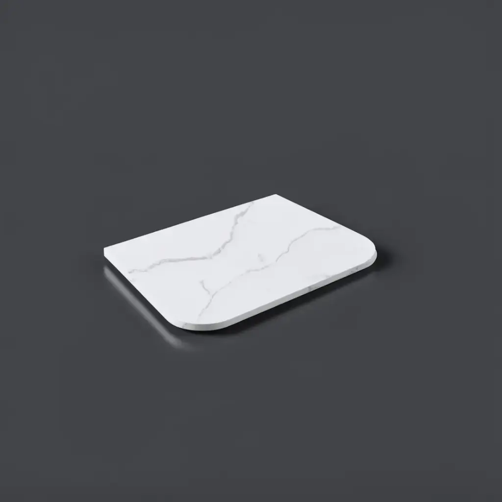 [56057] 755X505X12mm Artic White Solid Surface Stone Top