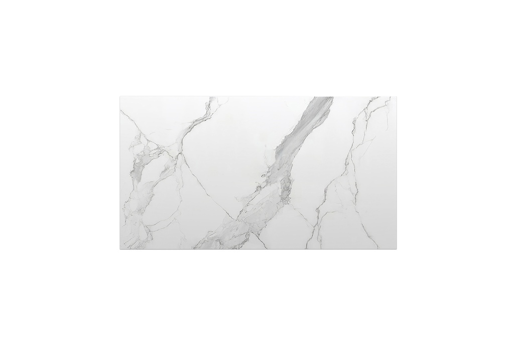 [90171/K95ST-WM] 902x500x15mm White Marble Look Sintered Stone Top Matte Finish Benchtop