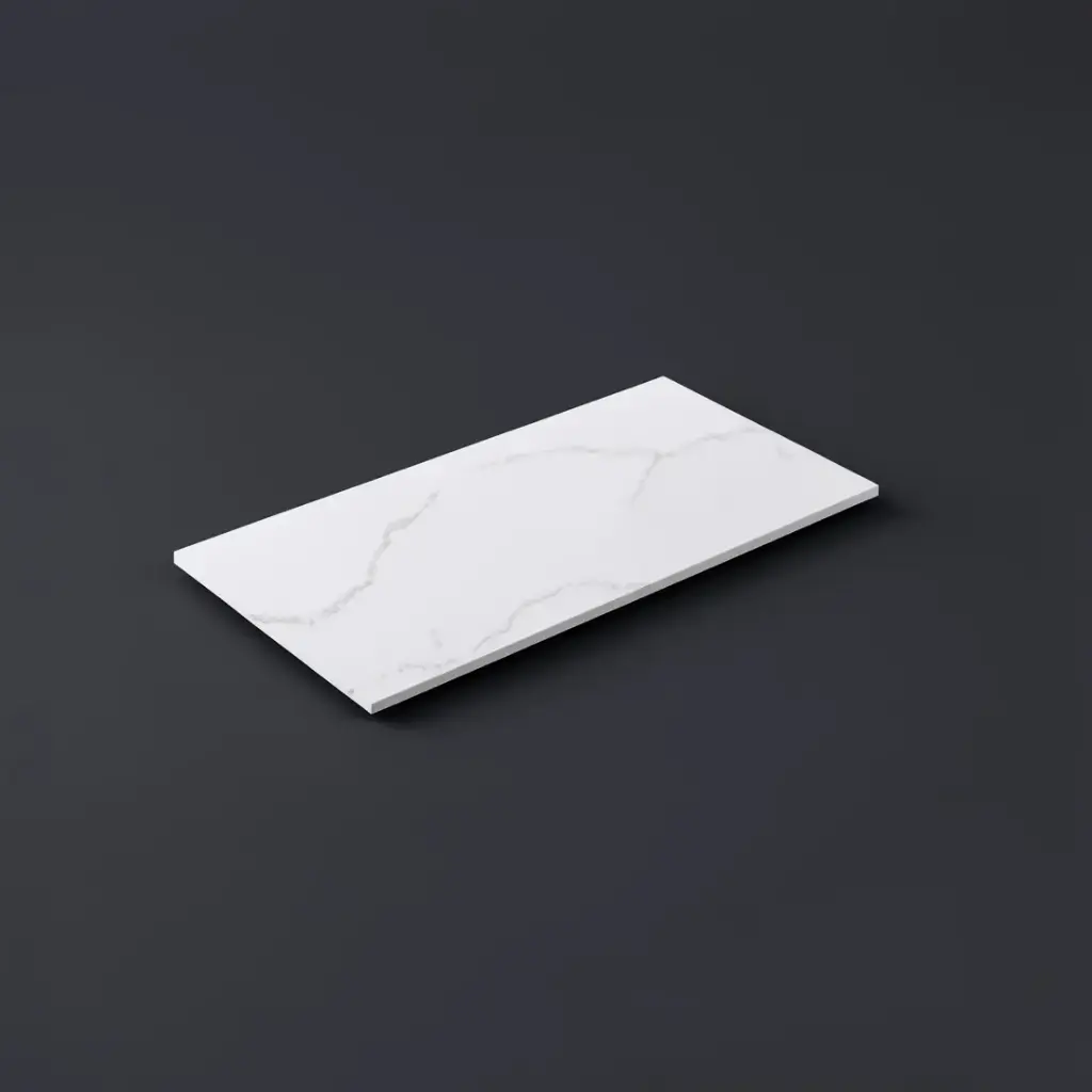 [56046] 905X465X12mm Calacatta Artic White Solid Surface Stone Top